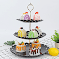 Miniatyrbillede 3 af 4: Kageplade Stativ Hjemmefest Dessert Opbevaringsstativ Frugt