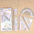 Miniatyrbild 4 av 4: Kontorsmaterial linjal | Cartoon linjal skola | Kawaii brevpapper linjal - 4 st/set -