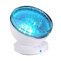 Miniatyrbillede 1 af 5: Ocean Wave Projektor LED Nattelys Skylight Projektor Søvnhjælp Musikafspiller (Hvid)