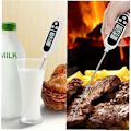 Miniatyrbild 2 av 8: Set med 5 digitala termometrar, stektermometer, kötttermometer, LCD grill BBQ kött, grilltermometer