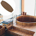 Miniatyrbild 5 av 5: Vattentät rund spa-skydd utomhus badtunna lock vattentät spa-skydd UV-beständig vindskydd badtunna lock för simbassäng brun 210×30cm