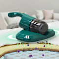 Miniatyrbillede 2 af 5: Mini sengestøvsuger, bærbar, vaskbar filter, trådløs støvsuger, egnet til sengetøj, sofa fe（Grøn）