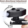 Miniatyrbillede 3 af 5: Mini læselampe, clip-on lys clip-on lommelygte clip-on lys til natvedligeholdelse læsning fiskegrej (1 par)