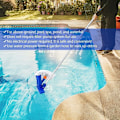 Miniatyrbild 5 av 5: Pool dammsugare, bärbar pool dammsugare med teleskopstång för poolrengöring - Blå