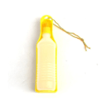 Miniatyrbilde 1 av 3: Pet Hund Vannflaske 250/500ml Plast Kjæledyr Drikkevann Feeder Skål Foldbar 500ml Gul