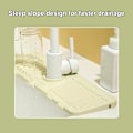 Miniatyrbilde 3 av 5: Kjøkkenvask Sprutbeskyttelse Silikon Avløpsmatte - Hurtigtørkende Stein Vaskbrett, Kjøkken Bad Vaskbeskytter (Off White)