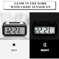 Miniatyrbild 2 av 5: Digital väckarklocka, LED-ljus väckarklocka, batteridriven tyst väckarklocka med stora siffror för barn flickor pojkar tonåringar vuxna, väckarklocka