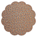 Miniatyrbilde 1 av 4: Spisebordsplassmatte Blomsterform Bordmatte Restaurant Hotel Plassmatte Koppmatte（38.00X38.00X0.30CM，Kaffe）