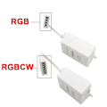 Miniatyrbild 3 av 4: Tuya Zigbee Smart LED-kontroller RGBCW för ljusremsa 5V-24V Kompatibel med Zha Zigbee2mqtt Tasmota Ho (Vit)