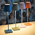 Miniatyrbild 1 av 5: Sladdlös bordslampa i aluminium, 3-vägs dimbar, vattentät, i metall, USB-laddningsbar bordslampa för läsning -CL KJ（Svart）