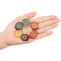 Miniatyrbilde 3 av 5: Chakra Krystallsett, Chakra Reiki Graverte Pebble Stones Gull Utformede Tegn Polerte Krystaller Balanserende Edelsten Åndelig For Holistisk Helbredelse
