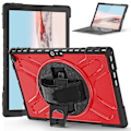 Miniatyrbild 1 av 5: Unik designfodral för Surface Pro 4/5/6/7/7+ med handrem, tangentbordsrem (inget tangentbord), justerbart stativ, kraftigt skyddsfodral, stöttåligt