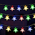 Miniatyrbild 1 av 5: 100 LED 49 FT Star String Lights, Plug In Fairy String Lights Vattentät, Utökningsbar användning inomhus, utomhus, bröllopsfest, julgran, nyår,