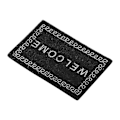 Miniatyrbillede 5 af 5: 1:12 Skala Sort Mini Tæppe Måtte til DIY Dukkehus - Non-woven Stof Dukkehus Tilbehørssæt