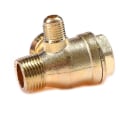 Miniatyrbillede 4 af 5: 3-ports messing han gevind kontrolventil-forbindelsesværktøj til luftkompressor Hfmqv（One Size）