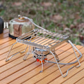Miniatyrbild 3 av 8: Grillställ utomhus Mini Grill Grilltak Grill Machete Spis Utomhus Rostfritt Stål Spishållare