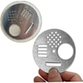 Miniatyrbillede 4 af 5: Biboksdør Bihive Indgangsport Disk Dør Bihive Udluftningsudstyr Bi Rede Dør Rustfrit Stål Biavl Værktøj Sølv Biavl Værktøjer(10stk, Silv
