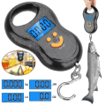 Miniatyrbillede 4 af 5: Digital fiskestang post hængende krog bagage vægt LCD mini bærbar 110 Lb