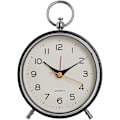 Miniatyrbild 1 av 5: Tyst analog väckarklocka, morgonväckarklocka sängklocka, liten icke-tickande batteridriven väckarklocka, reseväckarklocka med ljust Ala