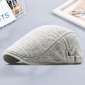 Miniatyrbild 3 av 5: Nyhetspojke keps brittisk västerländsk stil konstnär avancerad målare hatt vardagskläder hatt (beige)