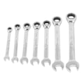 Miniatyrbillede 5 af 5: 7 stk. Ratchetnøglesæt Metrisk 72 Tænder Crv Nøgler Håndværktøj 8 10 12 13 14 17 19mm