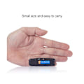 Miniatyrbilde 5 av 5: Bærbar oppladbar U-disk USB digital lydopptaker Mini diktafon aktivert opptaker -W（Hvit）