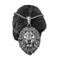 Miniatyrbild 1 av 4: Yyh Lejonhalsband för män, nordiskt vikingalejonhuvudhänge Halsband Lejonhalsband
