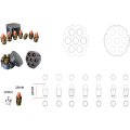 Miniatyrbild 3 av 5: D6 Bullet Dice Set Explosiva Bullet Dice med Bas Resin