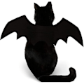 Miniatyrbild 2 av 5: Husdjurskatt fladdermusvingar används för Halloween-festdekoration, valp krage drag cosplay fladdermus