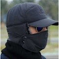 Pikkukuva 5 / 5: Yksinkertainen tekoturkislakki Hat Visor Tuulenpitävä Suksipeite Miehet