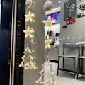 Miniatyrbild 5 av 6: LED 3D Jultomte Fönsterljus Jul Fönsterdekoration Sugkopp Julbelysning, Hängande Fe-ljus (Klocka)