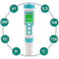 Pikkukuva 2 / 5: ORAPXI Pool Salinity Tester 5 in 1 Digital Saltwater pH ja suolapitoisuuden mittari Pool pH ja suolapitoisuuden testilahja perheelle / ystävälle ssxj