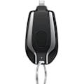 Miniatyrbillede 3 af 5: 1500mah Power Fob Bærbar Mini Power Bank Nødlader Til Moble Telefon Earset Bærbar Keychai（Sort，Apple）
