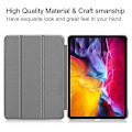 Pikkukuva 2 / 5: Uusi iPad Pro 11 2022 / 2021 / 2018 Custer Texture Leather Smart Tablet -kotelo (musta)（Valkoinen）
