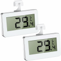 Miniatyrbild 1 av 5: Kyltermometer, 2 minikyltermometrar med lättläst LCD-display