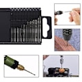 Miniatyrbilde 3 av 4: 20 stk Hss Mini Twist Drill Bits Kit, Precision Mini Drill Bit Set, 0,3 mm-1,6 mm Hss Twist Drill Bits, Twist Drill Bits Med Boks For Tremodellfremstilling,