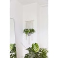 Miniatyrbild 2 av 5: Macramé Garn Blomkruka Dekoration - Boho Blomvägg Hängande Korg Heminredning Bomullsrep För Inomhus- och Utomhusbruk