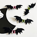 Miniatyrbillede 2 af 5: Goth Bat Devil Wings Shape Hair Barrettes Langt Kort Hår Ornament Skridsikkert