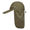 Miniatyrbillede 1 af 5: Toppet hat unisex åndbar pladsbesparende vaskbar foldbar bærbar baseball hat nakkebeskyttelse camping klatring hat til rejser（Army Green）