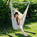 Miniatyrbild 3 av 5: Inomhus Canvas Swing i sovsal för barn och vuxna (vit)