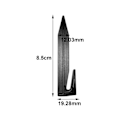 Miniatyrbilde 2 av 5: 50x Grensemarkører for Hagegjerdestolper Kroker for Hage Gressklipper Utendørs Svart（8,5 cm, Svart）
