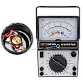 Miniatyrbillede 5 af 5: Analogt strømmeterpanel urskive strøm måler peger amperemeter monitor volt multimeter mikroampere meter detektor amperemeter（Pink）