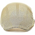 Miniatyrbilde 3 av 5: Herre pustende mesh sommerhatt justerbar avisgutt beret Ivy Cap Flat Cap（Khaki）