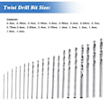 Miniatyrbild 3 av 5: 20-delad HSS Mini Micro Borrset, 0,3-1,6 mm Skaft Vridborr Precisionsborr DIY-kit