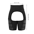 Miniatyrbilde 4 av 4: 3 i 1 midje- og lårtrener Hamstring kompresjonshylse for hoftebrakett kompresjonshylse støtte 4. april 16（2XL）