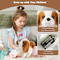Miniatyrbild 4 av 5: Leksakspupp Electronic Interaktiv Plysch Leksakshund För 2-8 Åriga Pojkar Flickor, Leksakshund För Barn 3-7 År Gammal Pojke Flicka Födelsedagspresent För 3-7 År Gammal B St. Bernard