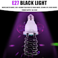 Miniatyrbillede 2 af 5: E27 40w UV Ultraviolet Fluorescerende Sortlys CFL Pære Lampe 220v Form: Spiral Watt Spænding (Sortlys)