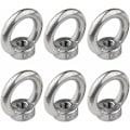 Miniatyrbild 1 av 5: M10 Ringmutter Packung mit 6 Stück 304 Edelstahl Gewinde Ringmutter Ringmuttern für Hebezubehör