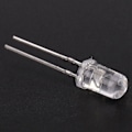 Miniatyrbillede 3 af 5: 100 stk. 5mm hvide LED-dioder DC 3v 20ma pære elektroniske komponenter lysemitterende diode (hvid (6000K-9000K))
