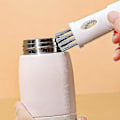 Miniatyrbilde 3 av 5: 4 stk. Mini koppdeksel rengjøringsbørste 3 i 1 gulrotformet flaskerenserbørste Multipurpose vannflaskerenser bærbar rengjøringshjelper for vindu Sl